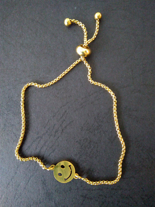 Náramek KEEP SMILING gold — foto 1