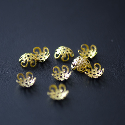 Kaplík zlatý filigránový 12x4mm (10KS)