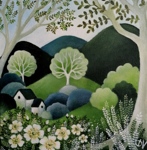 Rozkvetlé ráno (20x20 cm) — foto 1