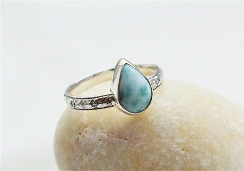 Prsten Larimar - Ag — foto 1