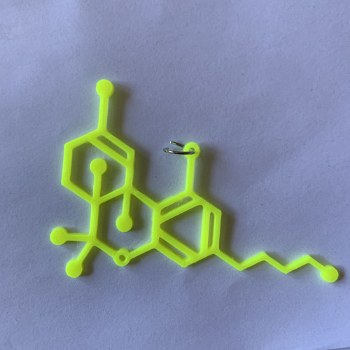 Thc Molekula přívěsek na krk