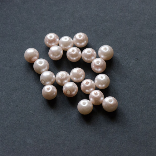 Voskované perle sklo 8mm 20ks