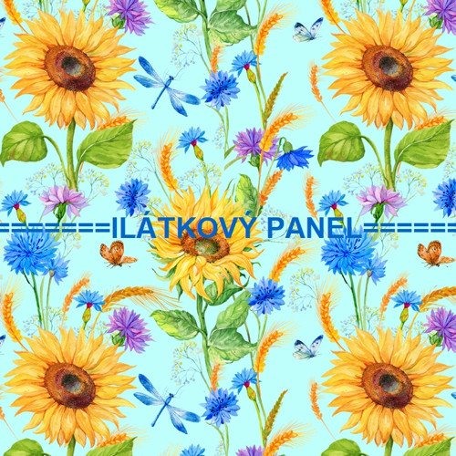 Bavlněný panel 25 x 25cm kolekce SLUNEČNICE