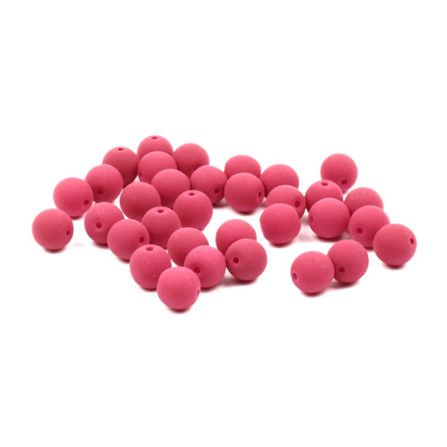 Korálky Estrela NEON 6 mm Purple Wine - 10 ks