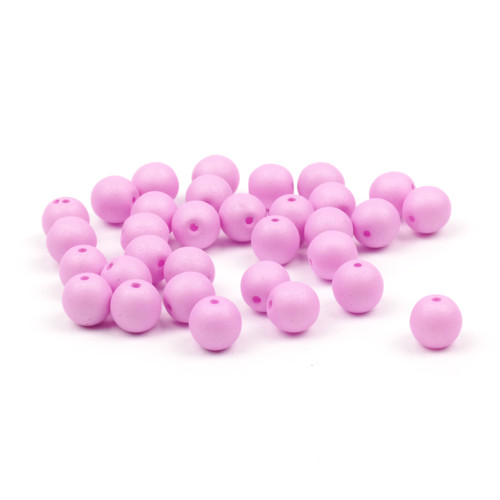 Korálky Estrela NEON 6 mm Baby Pink - 10 ks