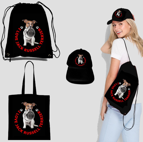 Jack Russell Vak Na Záda, Taška, Nebo Kšiltovka