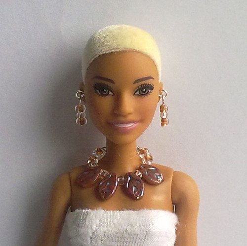 Šperky pro Barbie - náhrdelník, náušnice — foto 1