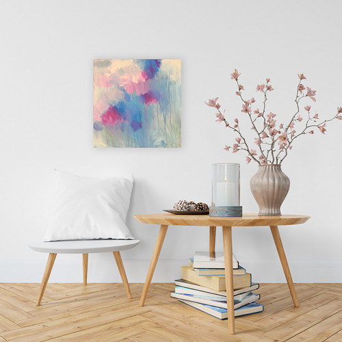 Oblaka s deštěm / 50x50cm — foto 1
