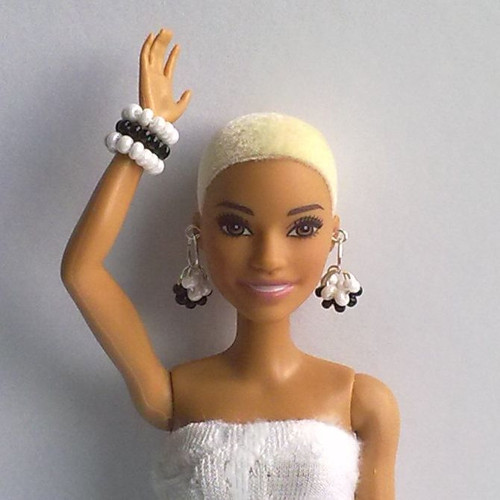 Šperky pro Barbie - náušnice, náramky 3ks — foto 1