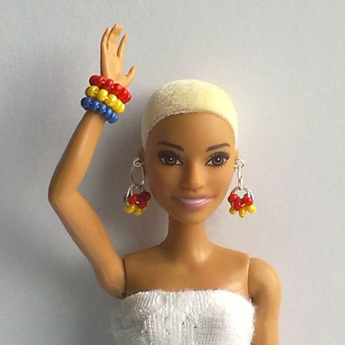 Šperky pro Barbie - náušnice, náramky 3ks