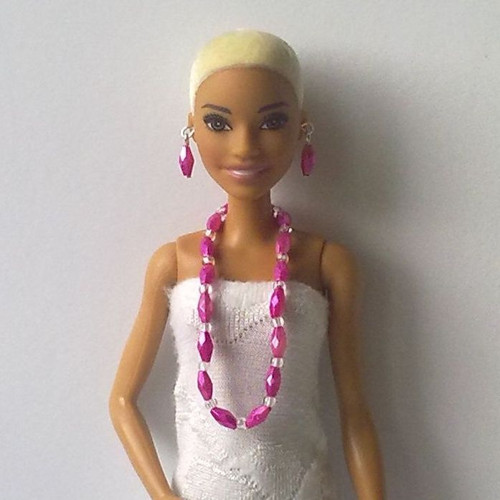 Šperky pro Barbie - náhrdelník, náušnice