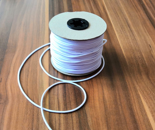 Bílá Kulatá Klobouková Guma 2 Mm