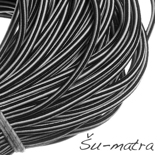 Pruženka dvojbarevná bíločerná; 2 mm (1 m)