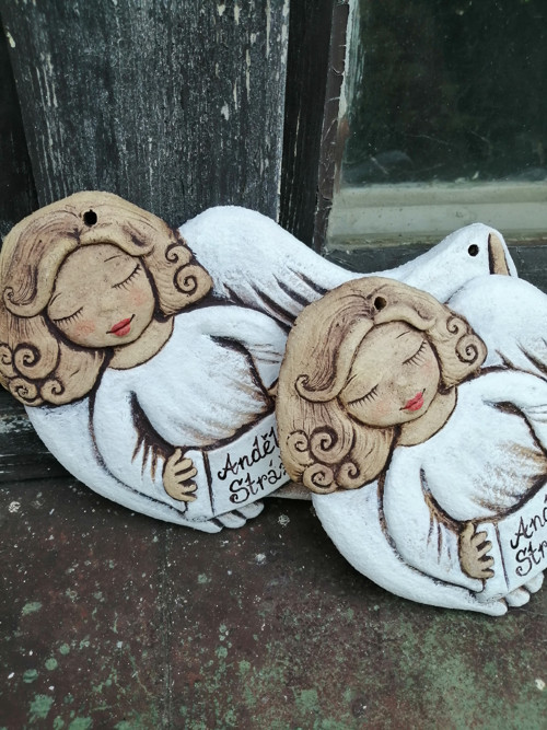 2x Andílek letící , reliéf — foto 1