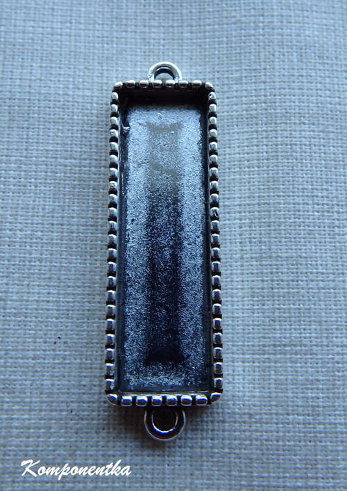 Lůžko na kabošon ozdobné 30x9mm 1kus