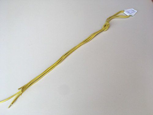 Šňůrka semiš 3mm, délka 1m, bal. 3ks, žlutá