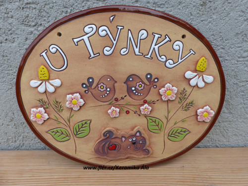 Keramický kachel na dětský domek / na obj.
