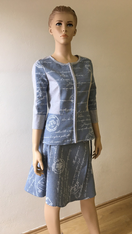 Zavinovací sukně - Jeans - Vel. 38/40