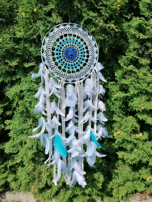 Lapač snů MANDALA VODY kruh průměr 30 cm