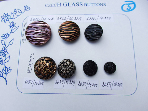 CZECH GLASS BUTTONS č.5, sleva ze 140,-
