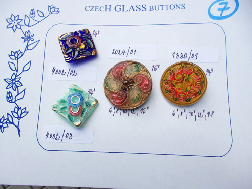 Czech Glass Buttons č.7 — foto 1