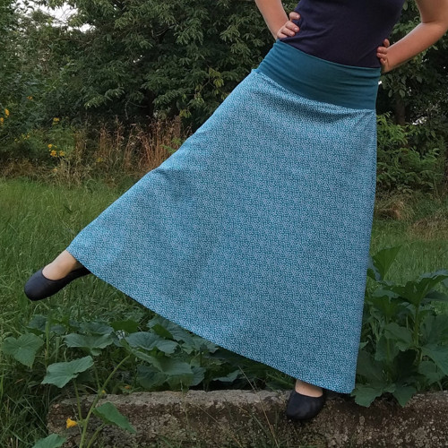 Tyrkys s lístečky - M - XL — foto 1