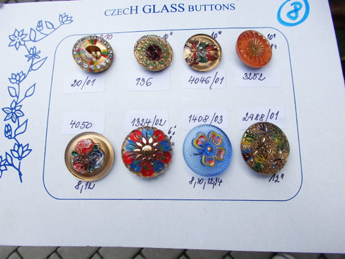 Czech Glass Buttons č.8 — foto 1