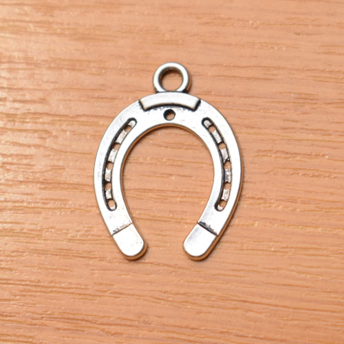 Podkova - starostříbro - 30x22mm - 2 kusy