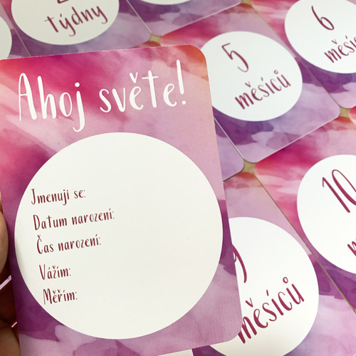 Milníkové kartičky — foto 1