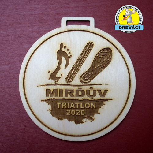 DĚVĚNÁ MEDAILE "Mirďův triatlon" 2020 účastnická