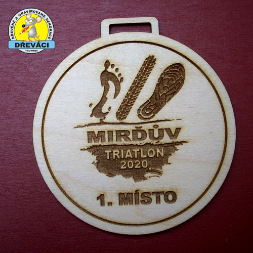 DĚVĚNÁ MEDAILE "Mirďův triatlon" 2020 umístění