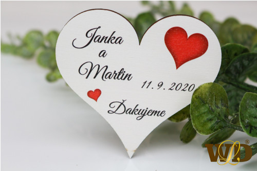 Svatební magnetky farební