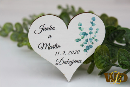 Svatební magnetky farební