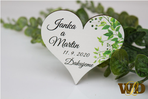 Svatební magnetky farební