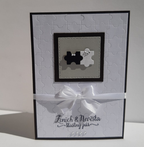 Přání pro novomanžele - puzzle — foto 1