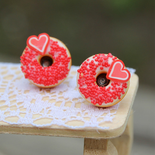 Donuty se srdíčky červené, pecky