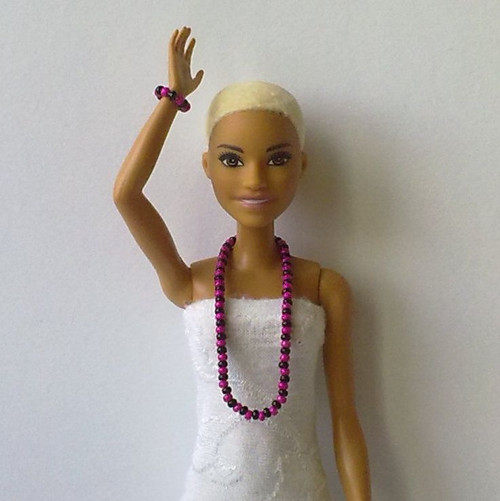 Šperky pro Barbie - náhrdelník, náramek