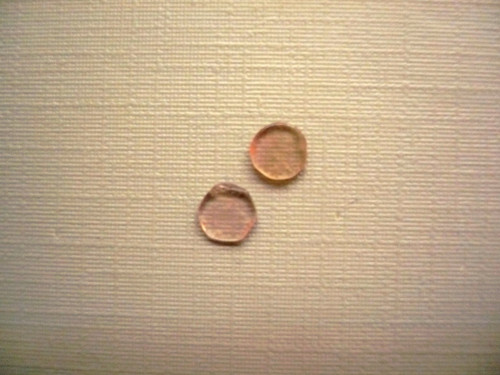 Pár kabošonů - turmalín meloun 5 mm, č.43