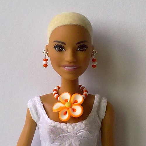 Šperky pro Barbie - náhrdelník, náušnice — foto 1