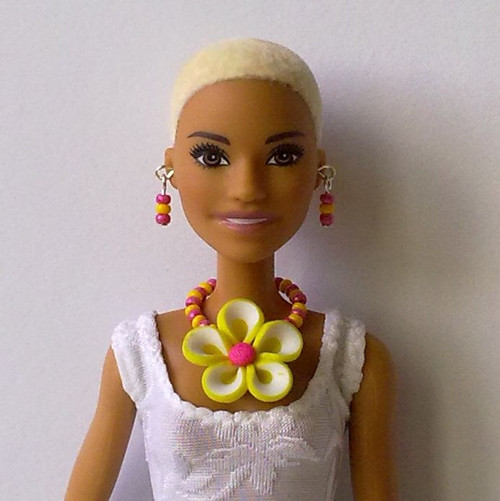 Šperky pro Barbie - náhrdelník, náušnice