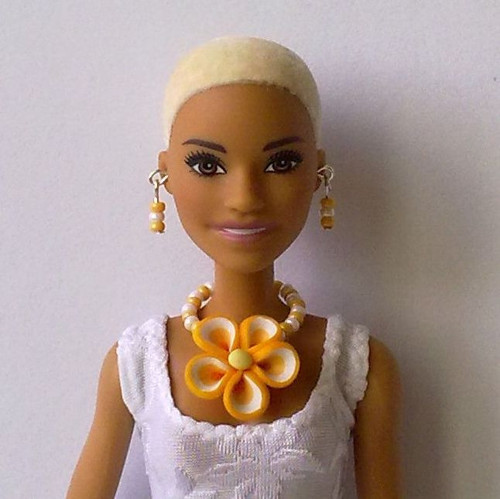 Šperky pro Barbie - náhrdelník, náušnice