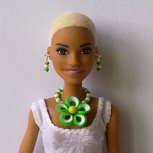 Šperky pro Barbie - náhrdelník, náušnice