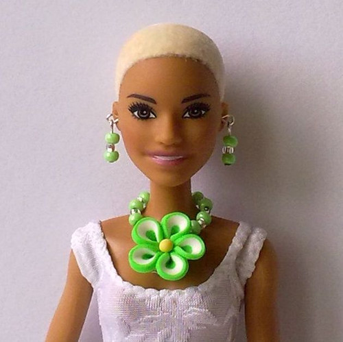 Šperky pro Barbie - náhrdelník, náušnice