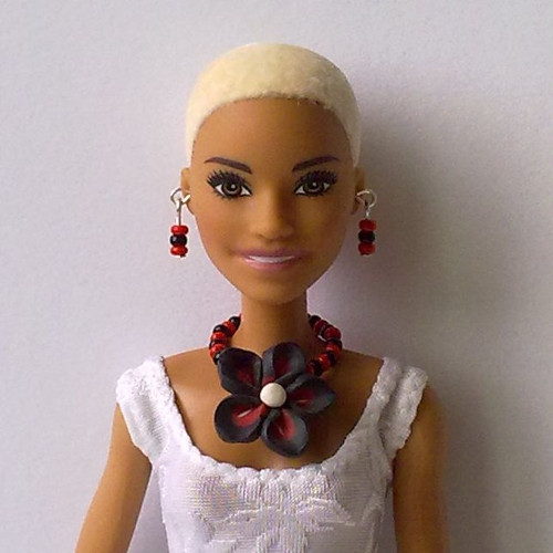 Šperky pro Barbie - náhrdelník, náušnice — foto 1