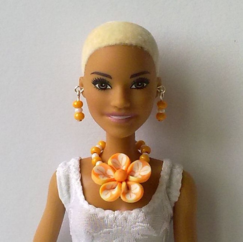 Šperky pro Barbie - náhrdelník, náušnice
