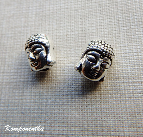 Korálek budha - 7x7x9mm 1kus