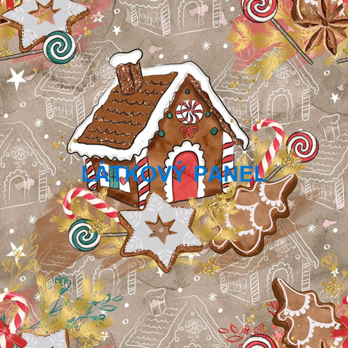 Bavlněný panel 25 x 25cm