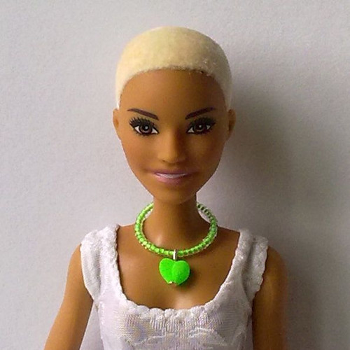 Šperky pro Barbie - náhrdelník - neonový — foto 1