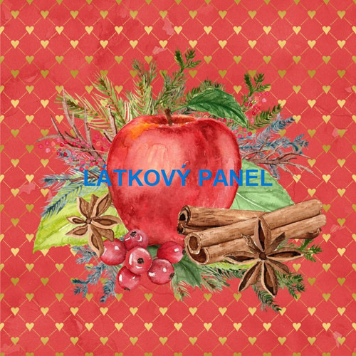 Bavlněný panel 25 x 25cm