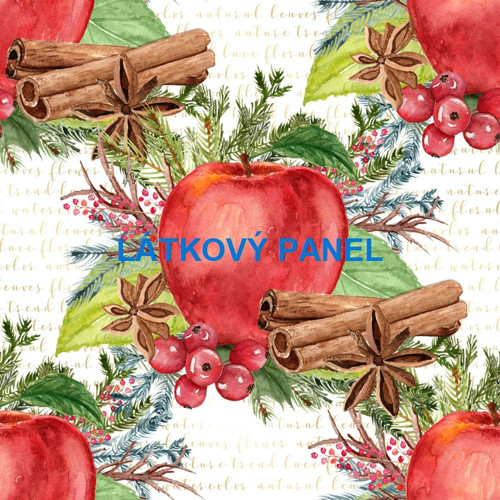 Bavlněný panel 25 x 25cm